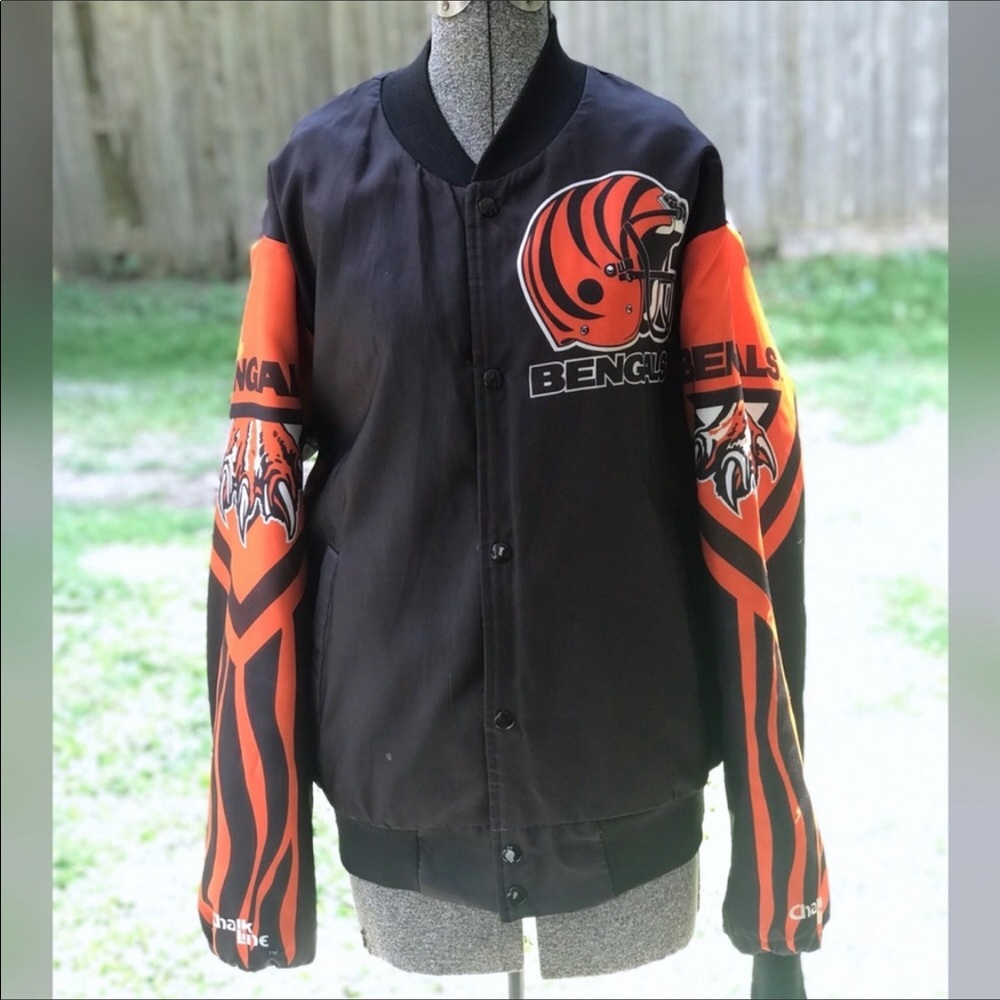 Vintage Chalk Line Bengals Bomber Jacket Large